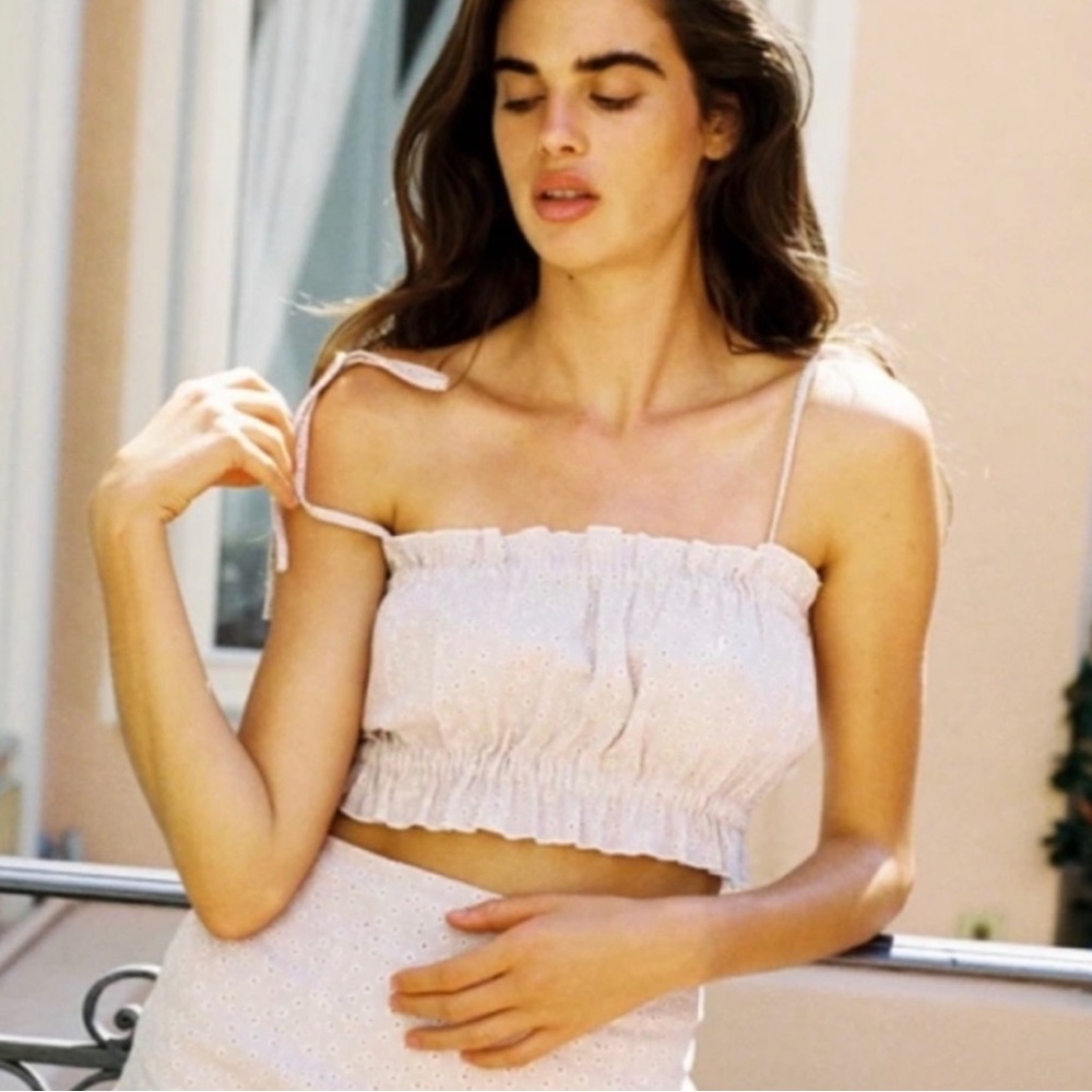 WithJéan cami crop and Daria skirt set 🫧🍓